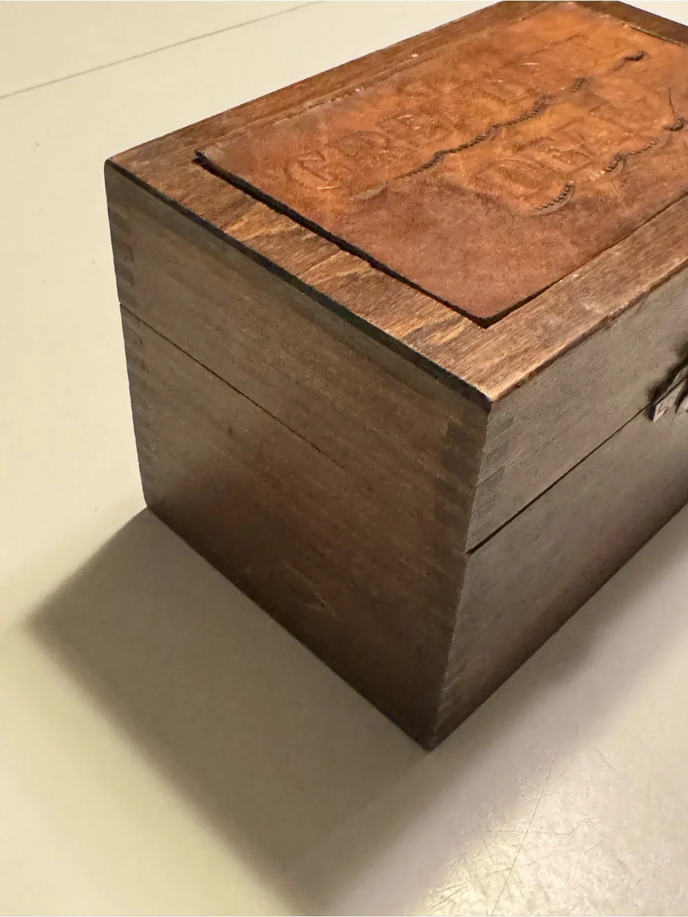 “Greatful” Grateful Dead Rock Band Vintage Hand Made Wooden Trinket Box